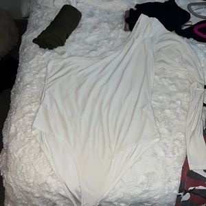 BOOHOO one shoulder top.